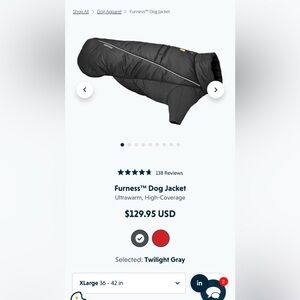 Ruffwear Furness Dog Jacket XL